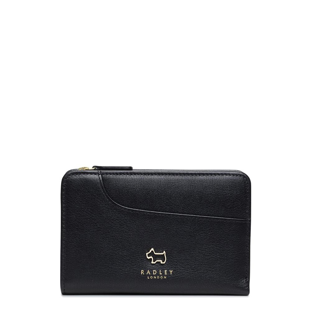 Radley London Black Pockets Medium Zip Top Purse